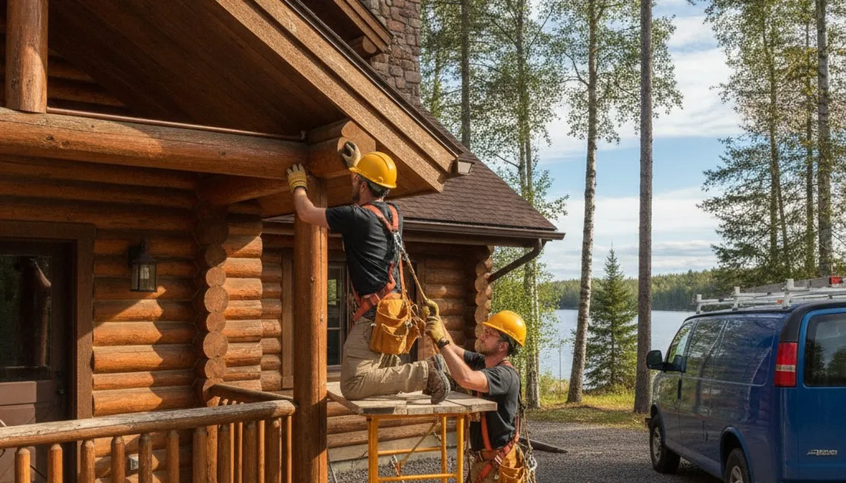 Plumber repairing pipe in Duluth, MN for residential plumbing service