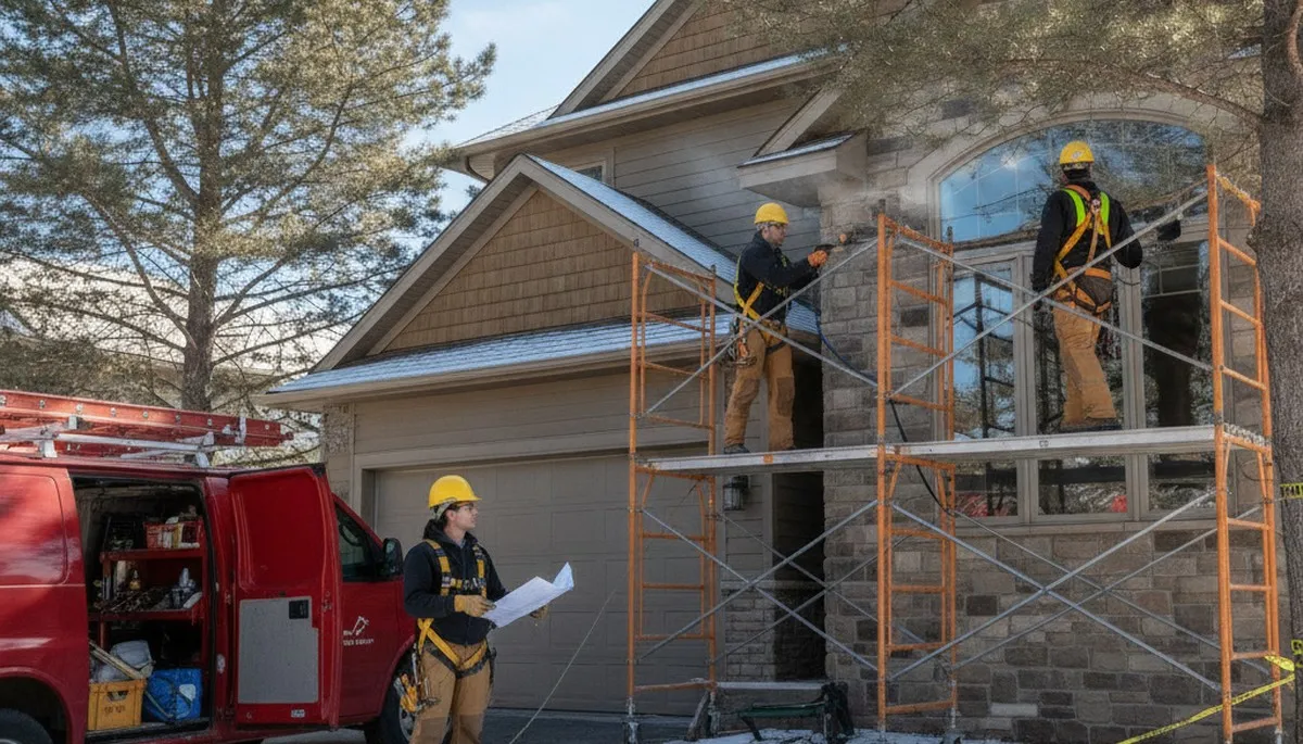 Plumber repairing pipes in Duluth, MN for residential plumbing service